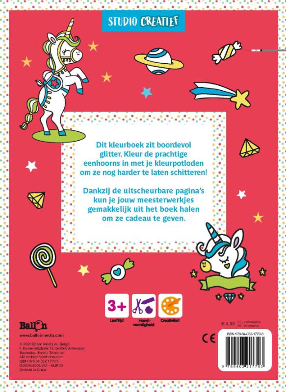 Achterkant van Eenhoorns