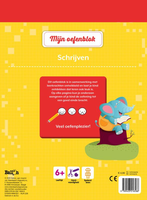 Achterkant van 1ste leerjaar - groep 3