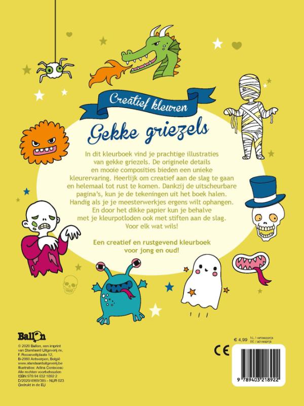 Achterkant van Gekke griezels