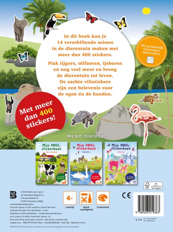 Achterkant van In de dierentuin