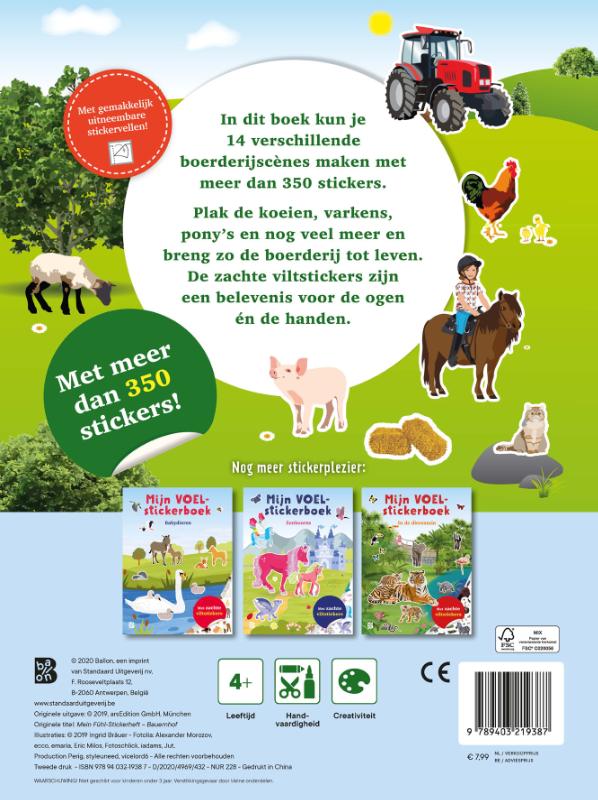 Achterkant van Op de boerderij