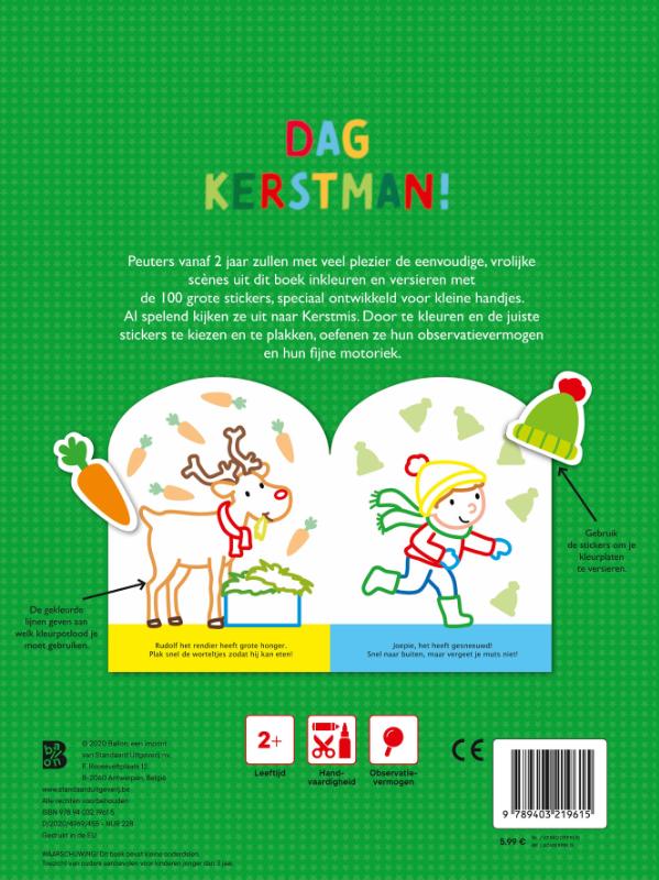 Achterkant van Dag Kerstman