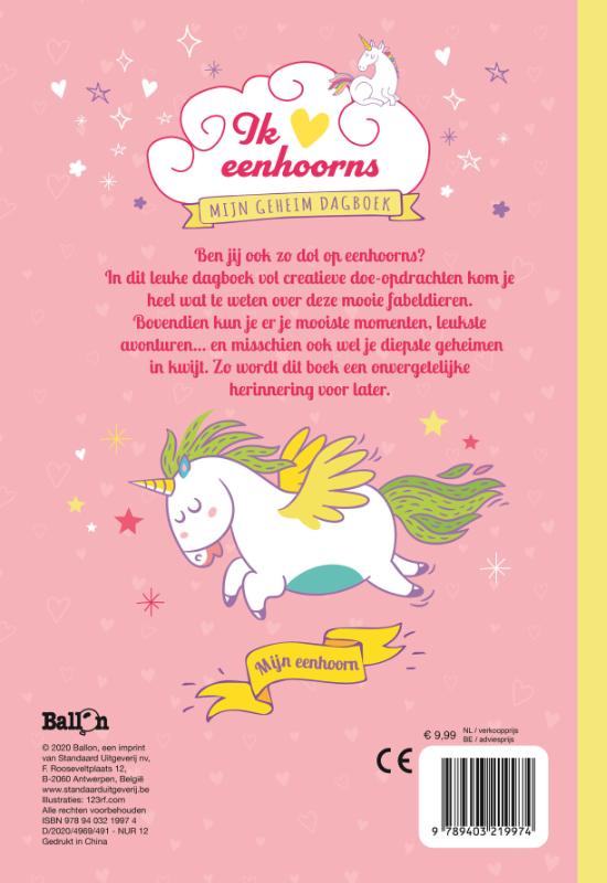 Achterkant van Eenhoorns