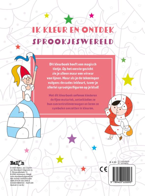 Achterkant van Ik kleur en ontdek - Sprookjeswereld