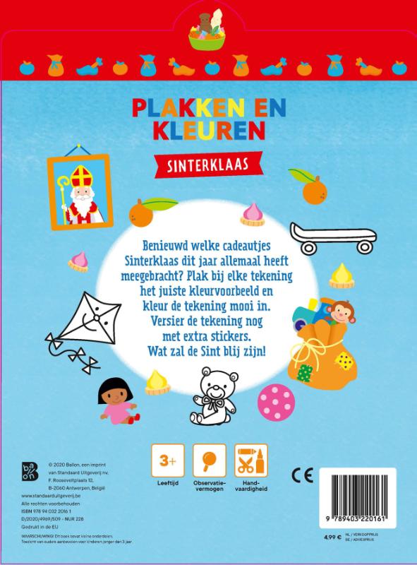 Achterkant van Plakken en kleuren