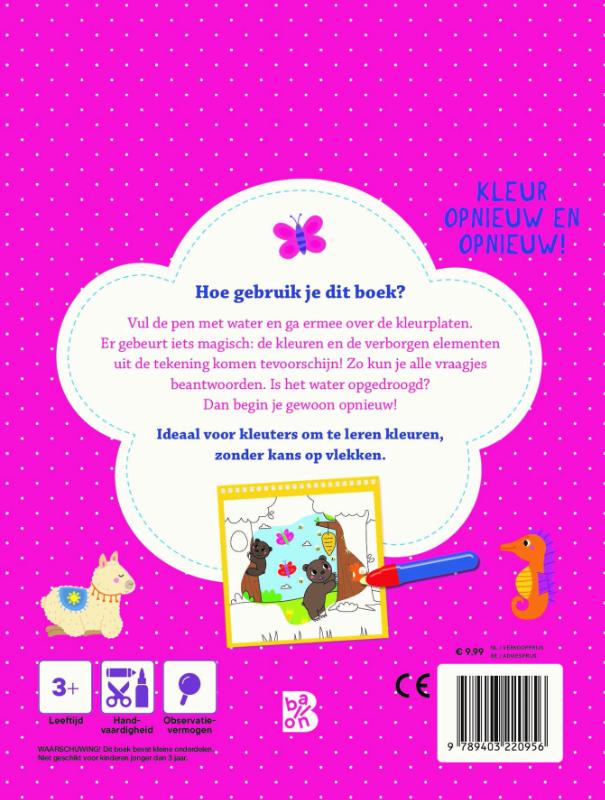 Achterkant van Schattige dieren