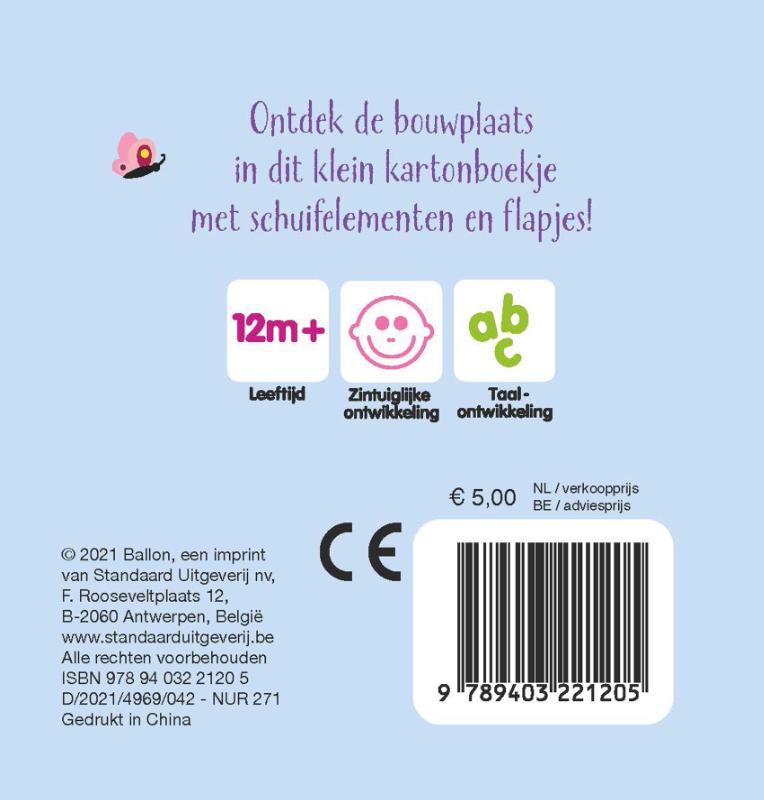 Achterkant van Op de bouwplaats