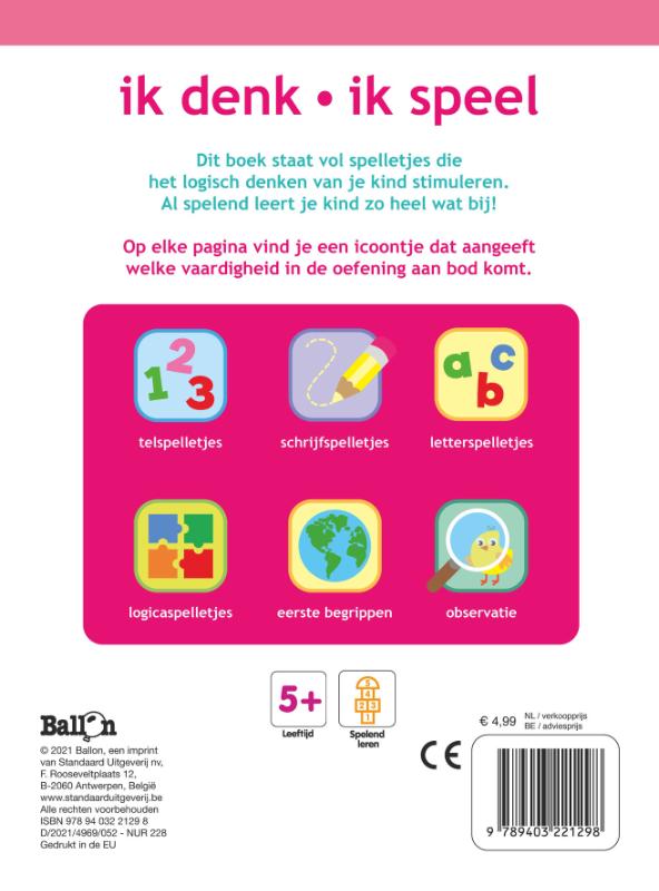 Achterkant van 5+