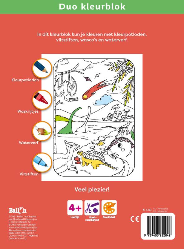 Achterkant van Dinosaurussen en dieren