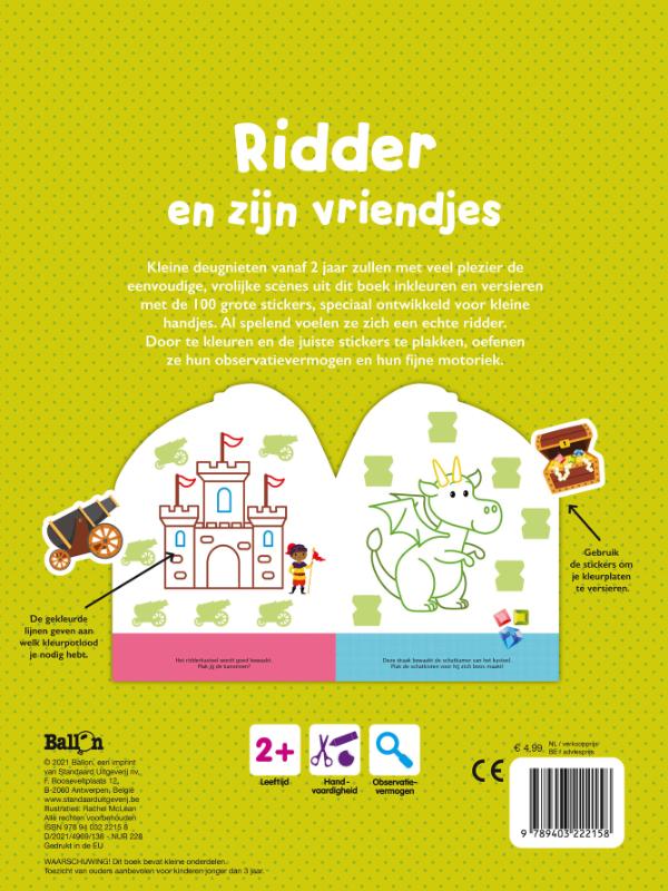 Achterkant van vanaf 2 jaar