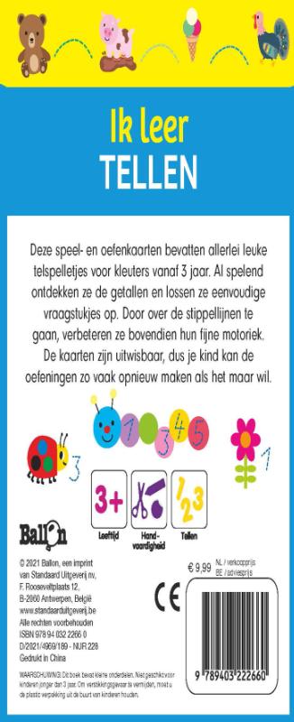 Achterkant van Ik leer tellen