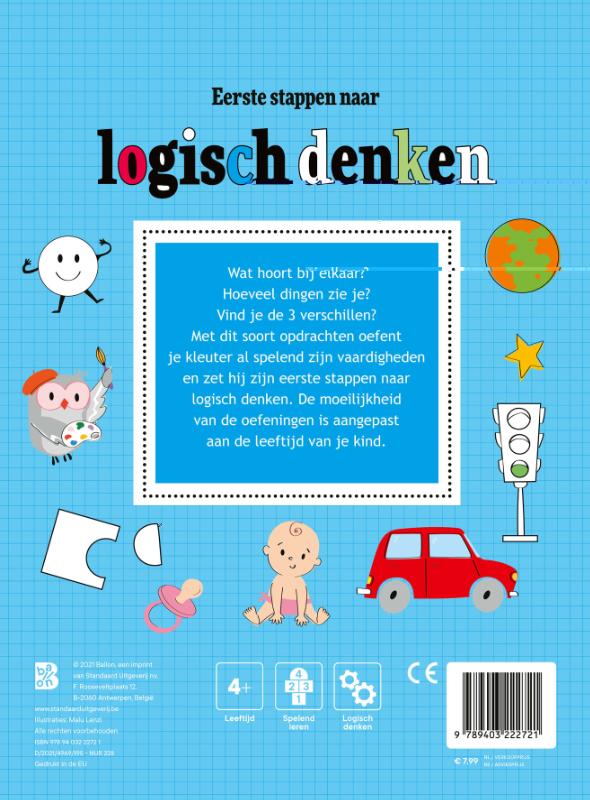 Achterkant van Eerste stappen naar logisch denken 4-5 jaar