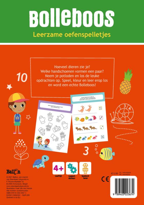 Achterkant van Leerrijke oefenspelletjes 4+