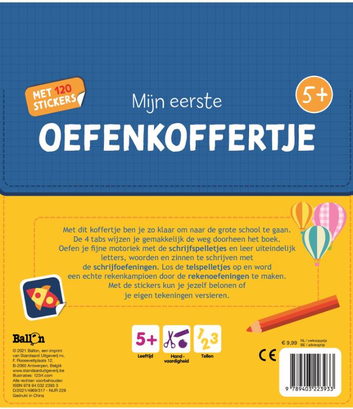 Achterkant van 5+