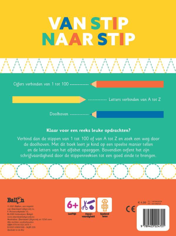Achterkant van Van stip naar stip - 100