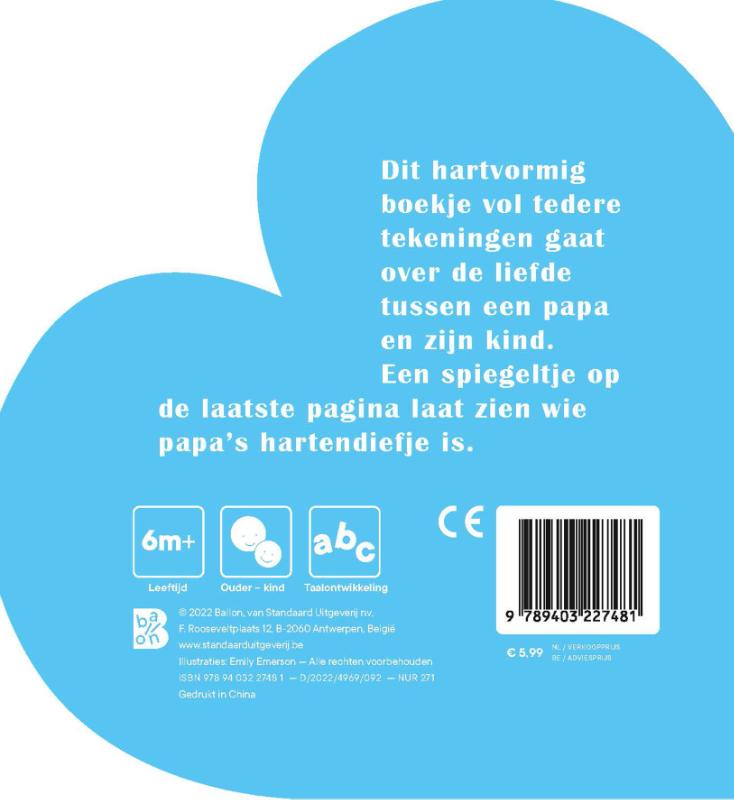 Achterkant van Ik hou van papa