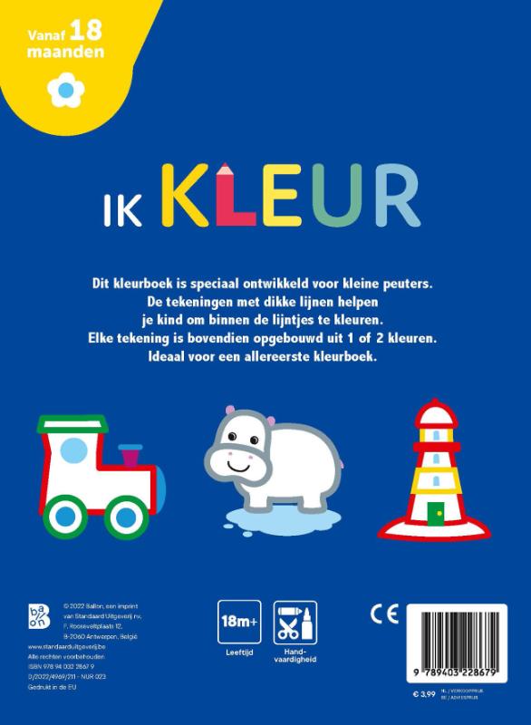 Achterkant van Ik kleur - Taart