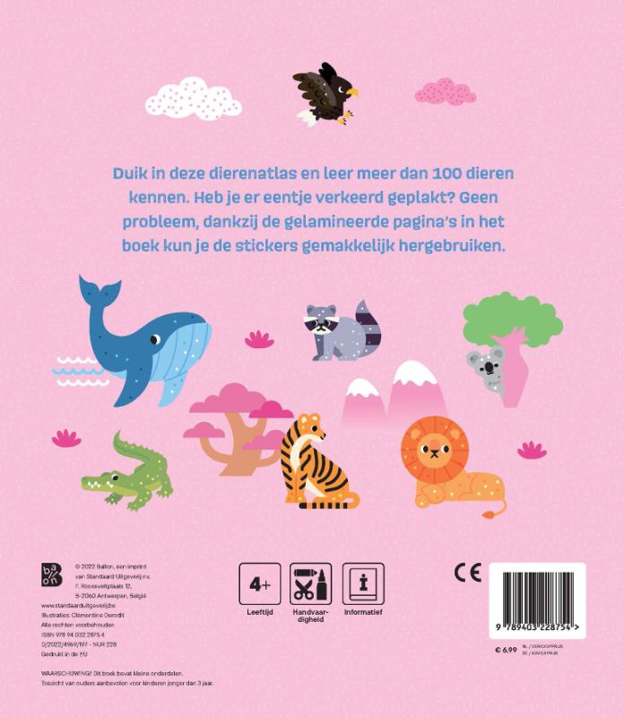 Achterkant van Dierenatlas