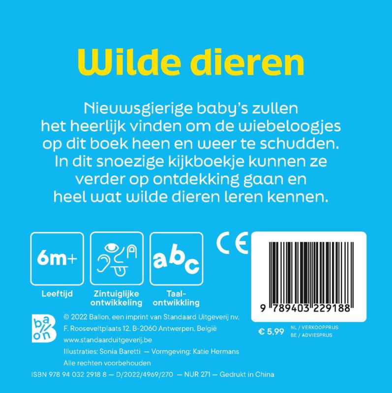 Achterkant van Wilde dieren