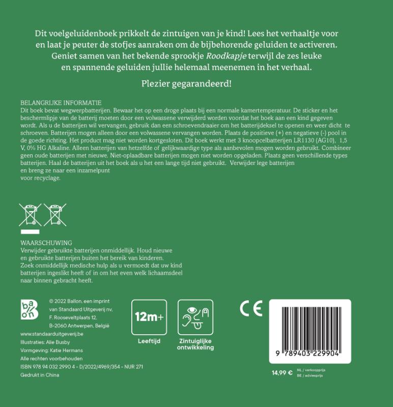 Achterkant van Roodkapje