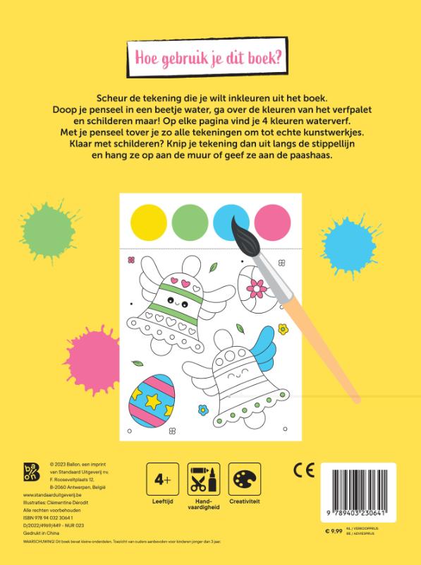 Achterkant van Schilderstudio Pasen