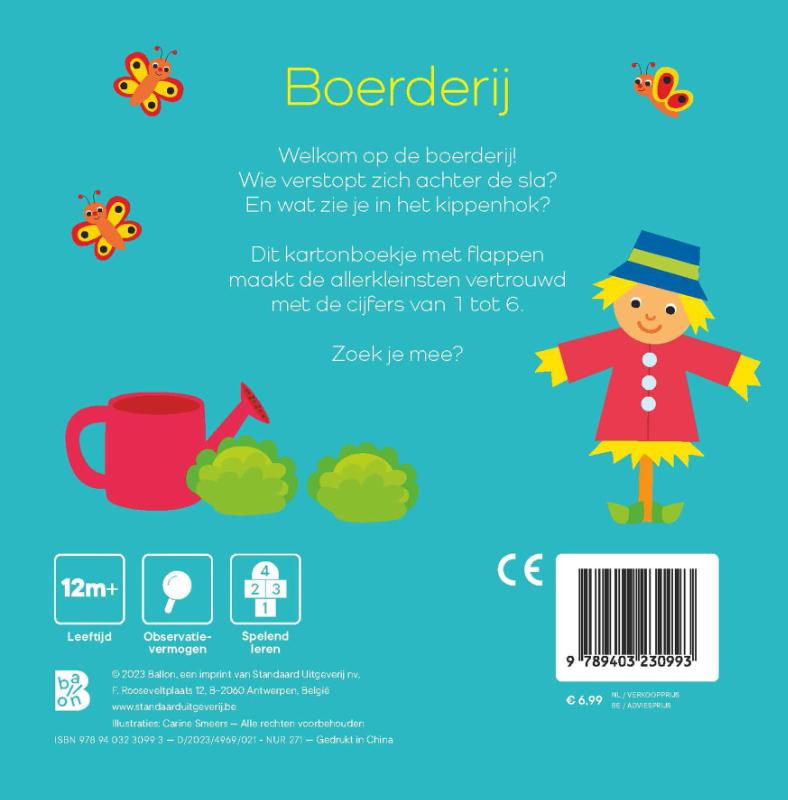 Achterkant van Mijn eerste flappenboek: Boerderij