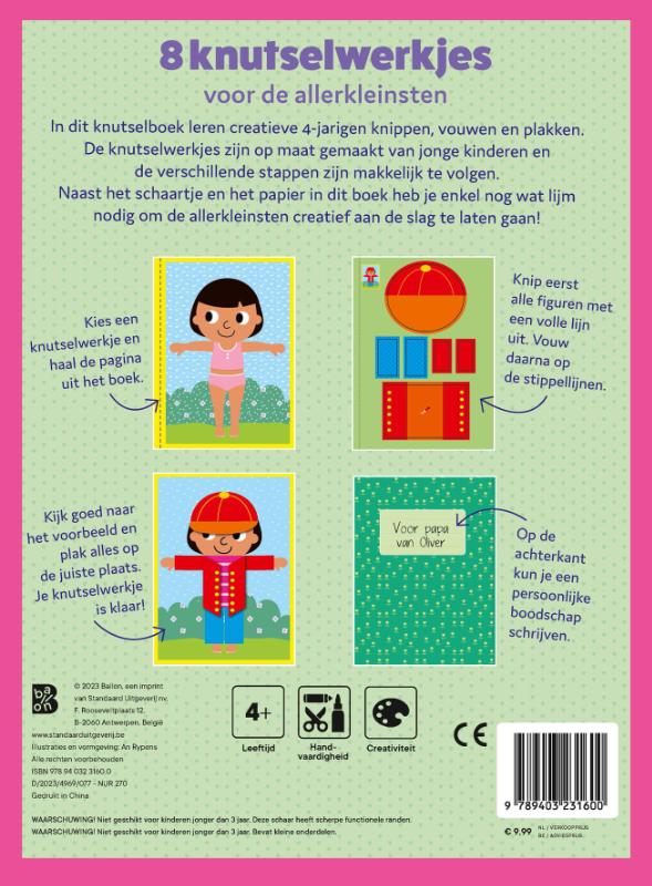 Achterkant van Ik leer knippen 4+ (boot) met schaartje