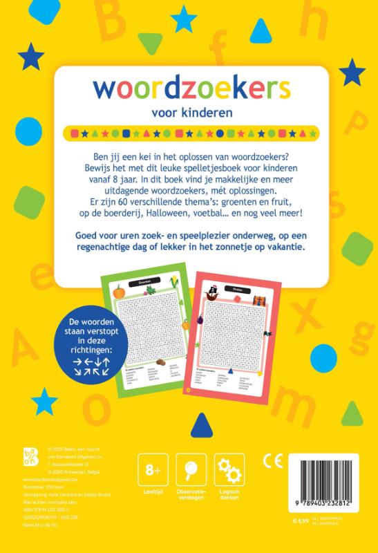 Achterkant van Woordzoekers 8+