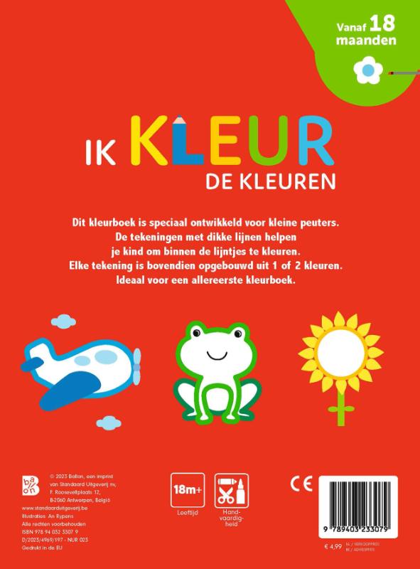 Achterkant van Ik kleur de kleuren