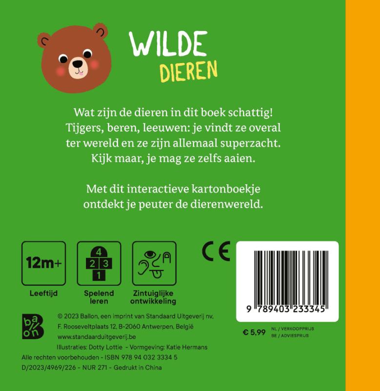 Achterkant van Wilde dieren