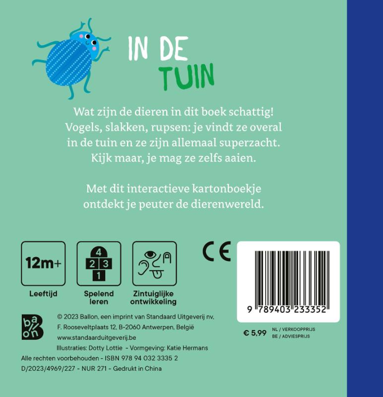Achterkant van In de tuin