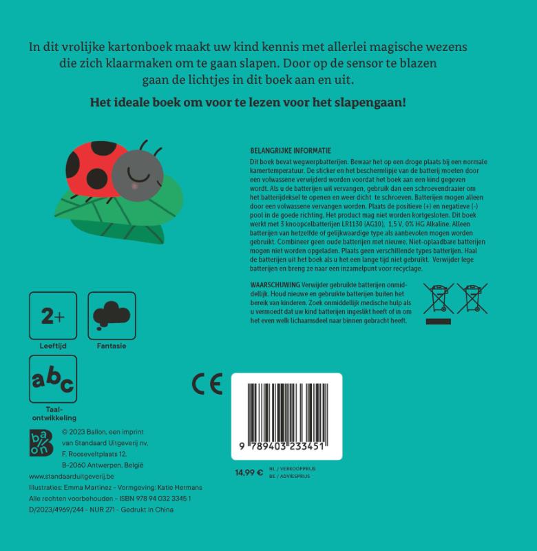 Achterkant van Slaapwel