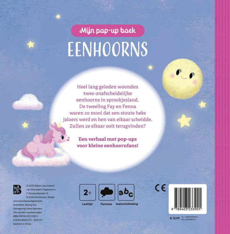 Achterkant van Eenhoorns