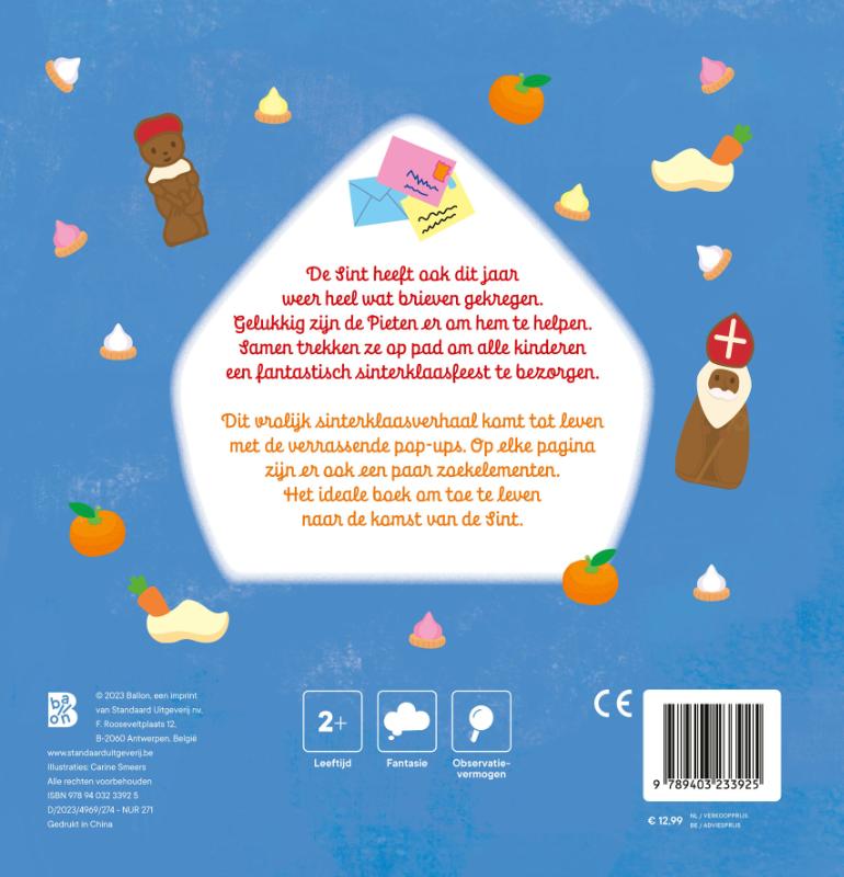 Achterkant van Mijn pop-up boek: Dag Sinterklaasje