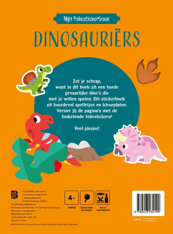 Achterkant van Dinosauriërs