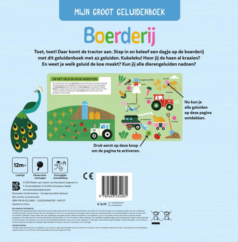 Achterkant van Mijn groot geluidenboek: Boerderij