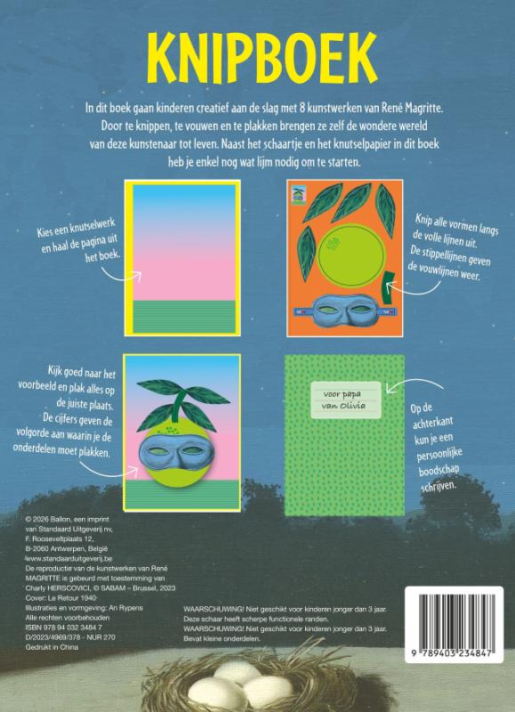Achterkant van Knipboek