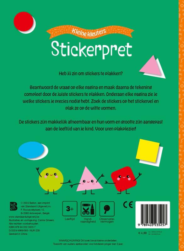 Achterkant van 3+