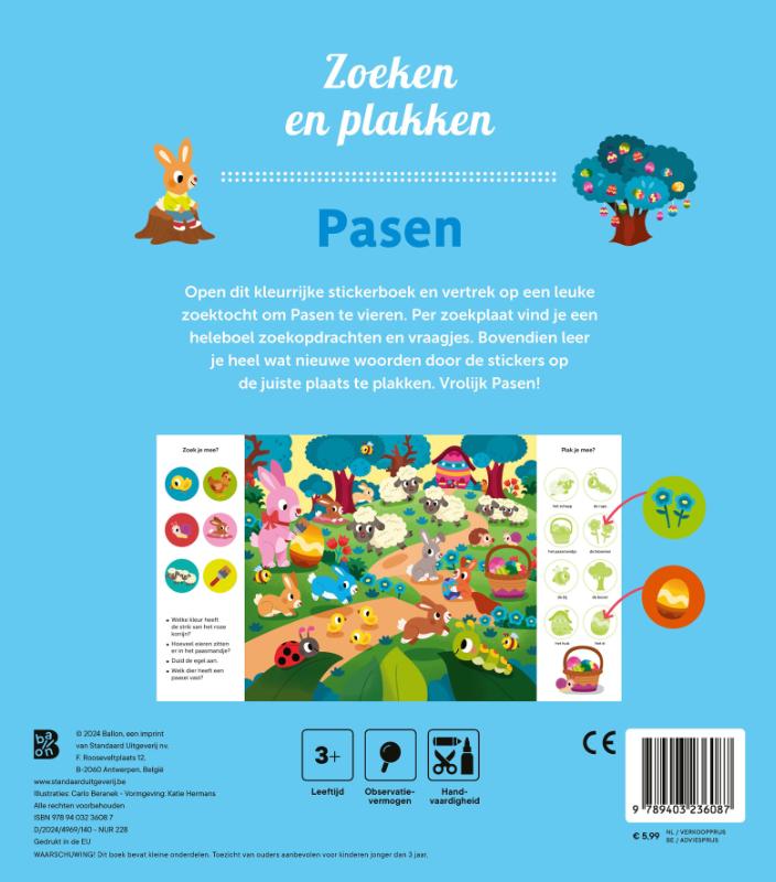 Achterkant van Zoeken en plakken: Pasen