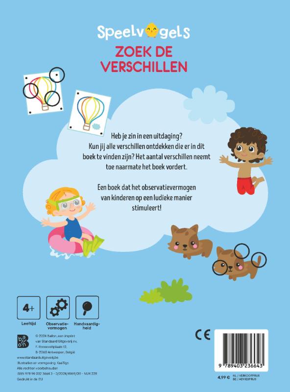 Achterkant van Zoek de verschillen