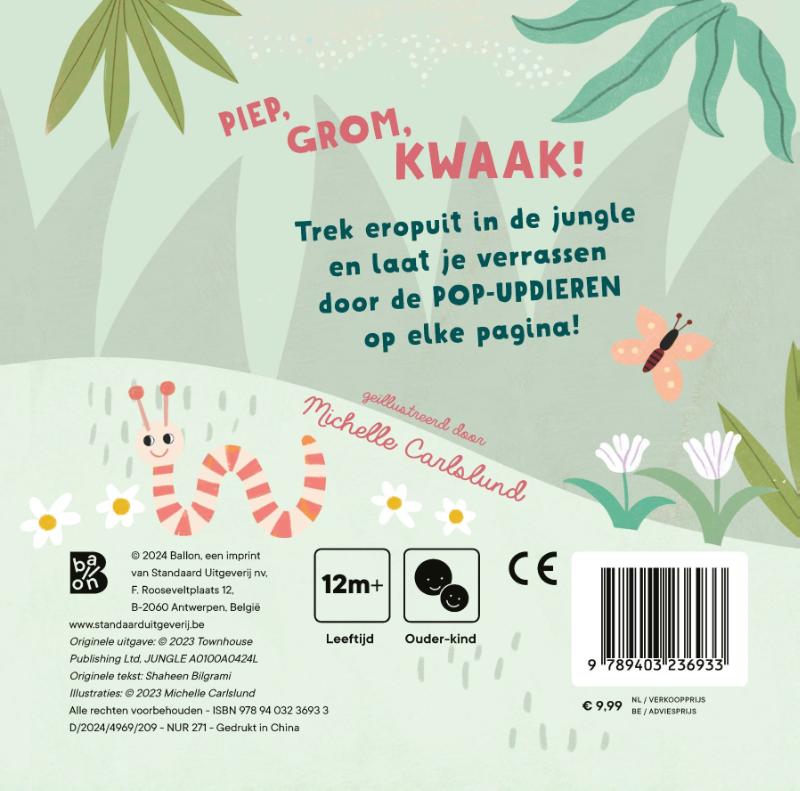 Achterkant van Mijn eerste pop-upboekje: In de jungle