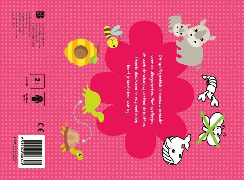 Achterkant van Mijn eerste spelletjes: Dieren (2-3 jaar)