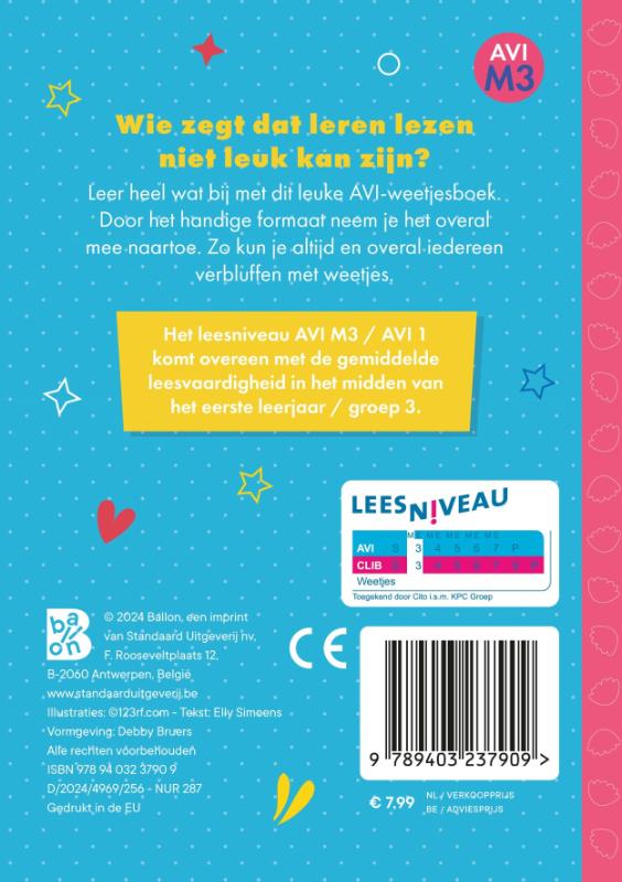 Achterkant van Mijn AVI-weetjesboek