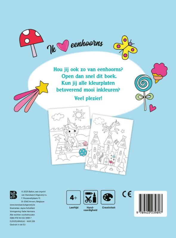 Achterkant van Groot kleurboek