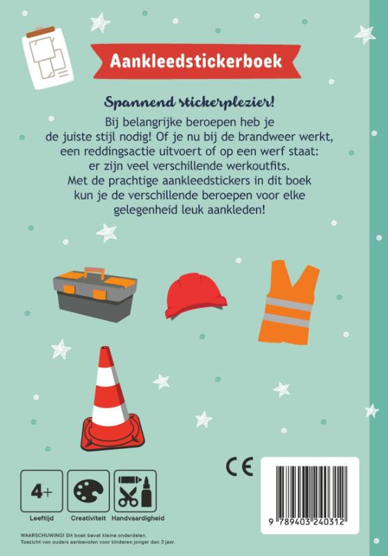 Achterkant van Mini fashionistas: Beroepen