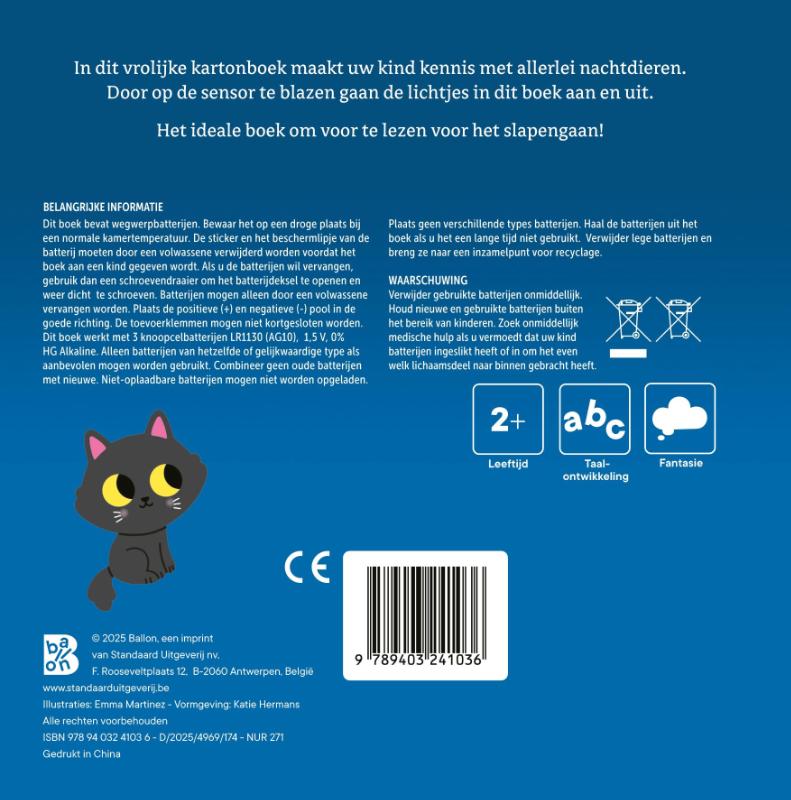 Achterkant van Dieren in de nacht