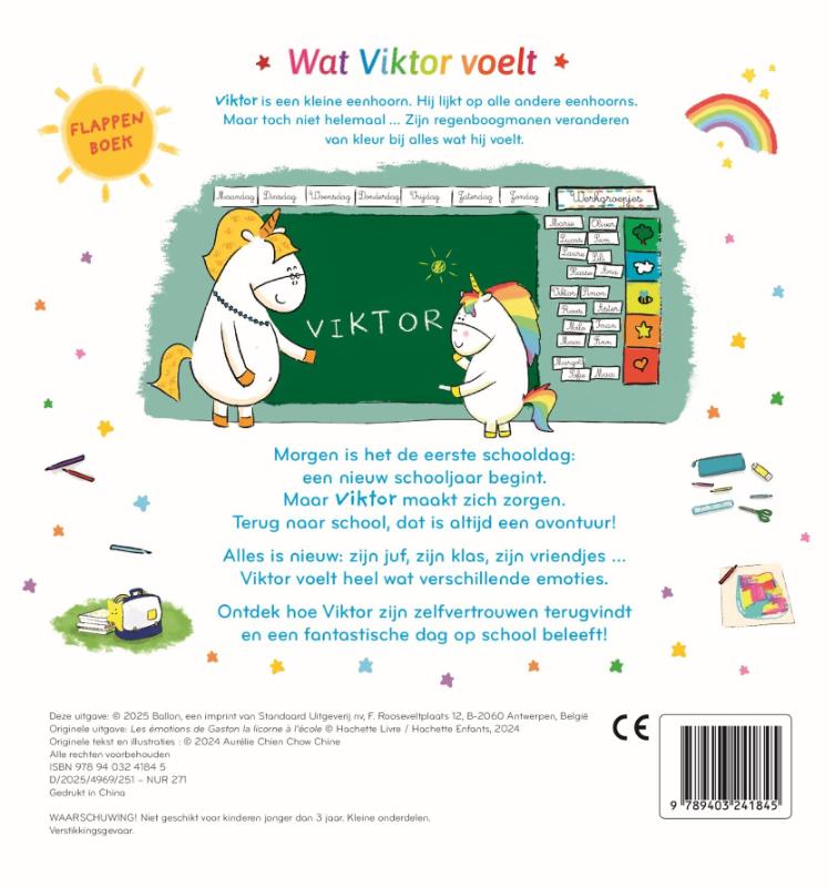 Achterkant van Viktor gaat naar school