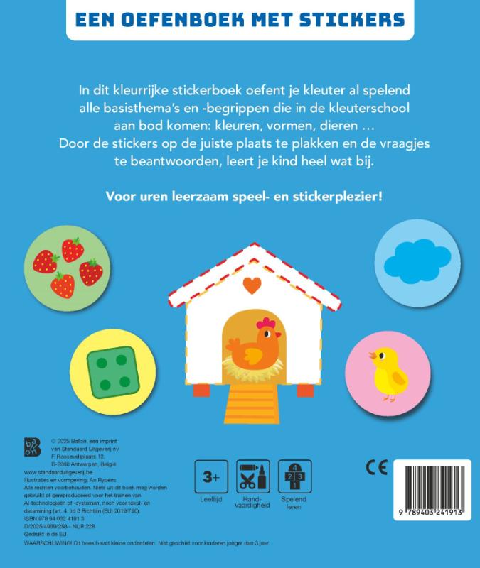 Achterkant van 3-4 jaar