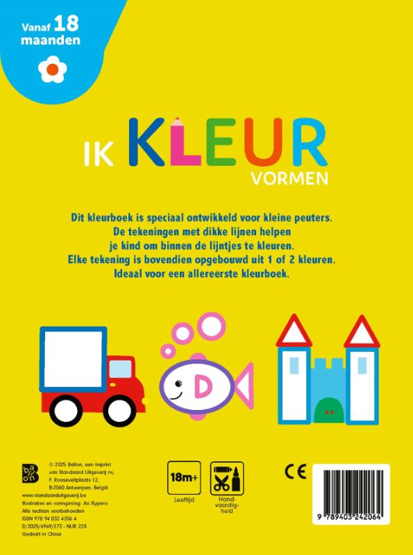 Achterkant van Ik kleur - Vormen