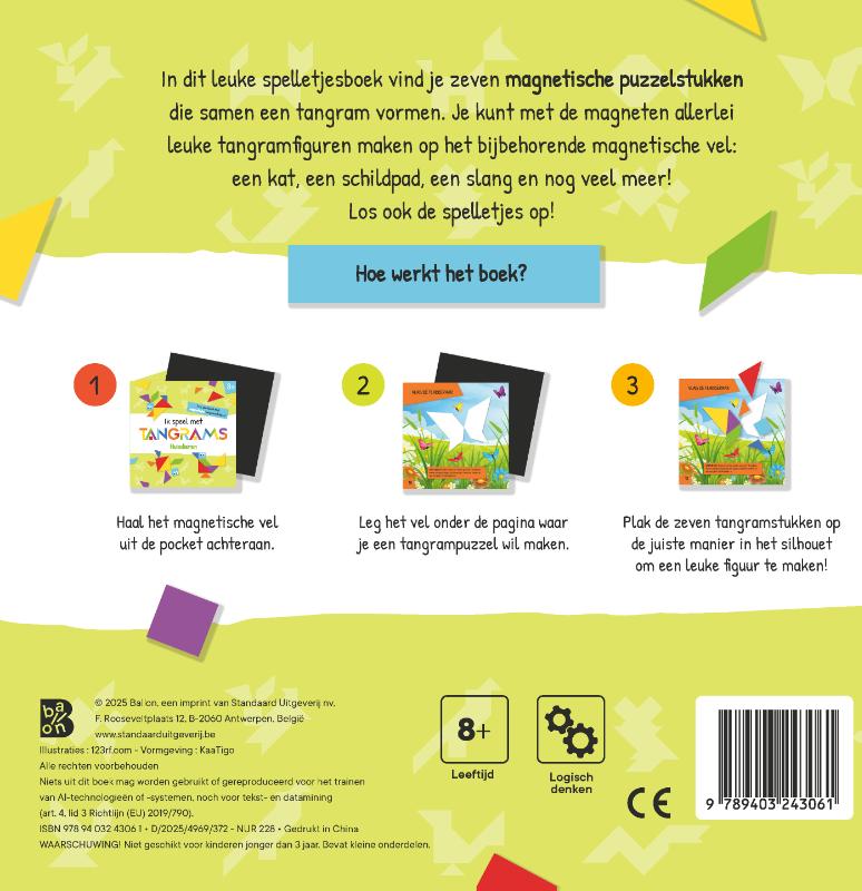 Achterkant van Ik speel met tangrams: Huisdieren